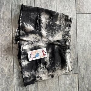 Distressed YMI jean shorts